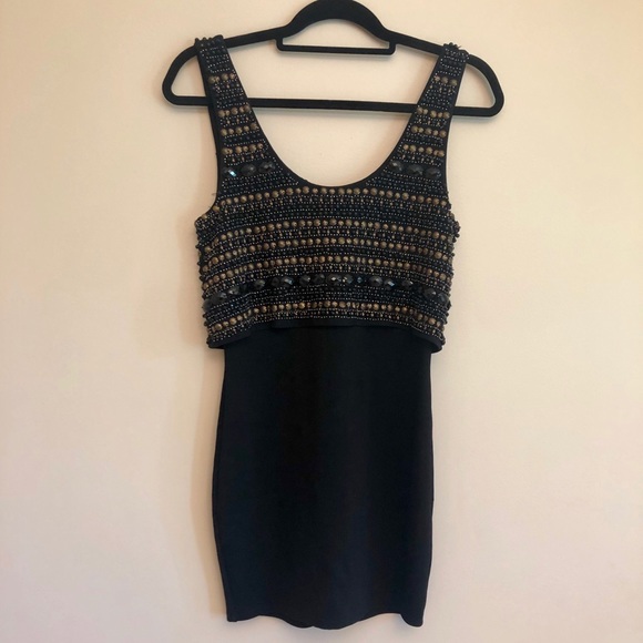 bebe Dresses & Skirts - Bebe beaded/sequin dress